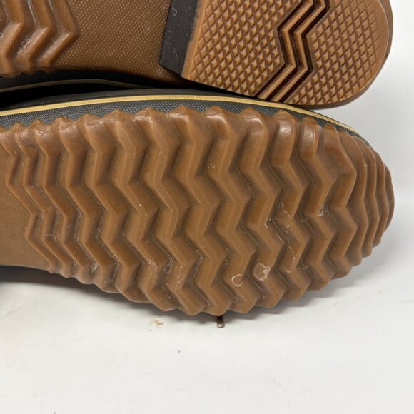 Sorel women's Winter Fancy Lace II duck boots rubber suede brown tan 9 buckle - Picture 13 of 13